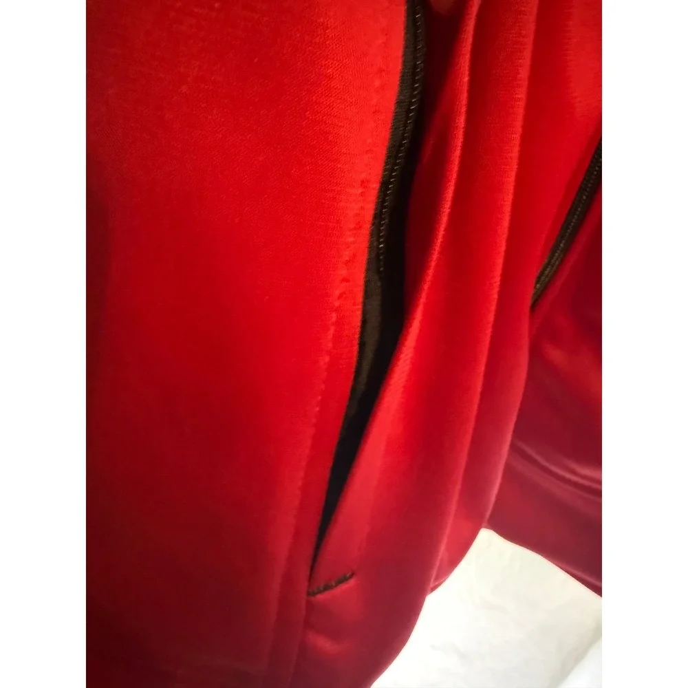 Nike Air Mens Dri-FIT Track Jacket Red Full Zip‎ Striped Athletic Top Small NEW